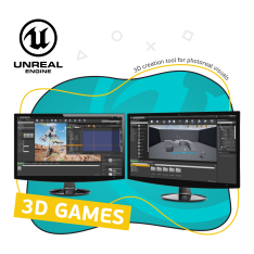 Unreal Engine 4. Игровой движок - КИБЕРшкола программирования для детей, компьютерные курсы для школьников, начинающих и подростков - KIBERone г. Лесколово