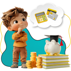 Финансовый интеллект вместе KIBERone - КИБЕРшкола программирования для детей, компьютерные курсы для школьников, начинающих и подростков - KIBERone г. Лесколово