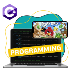 Программирование на C#. Удивительный мир 2D-игр - КИБЕРшкола программирования для детей, компьютерные курсы для школьников, начинающих и подростков - KIBERone г. Лесколово