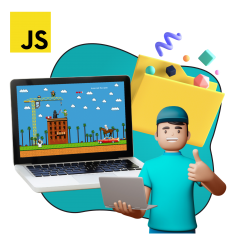Программирование на JavaScript. Учимся создавать игры! - КИБЕРшкола программирования для детей, компьютерные курсы для школьников, начинающих и подростков - KIBERone г. Лесколово